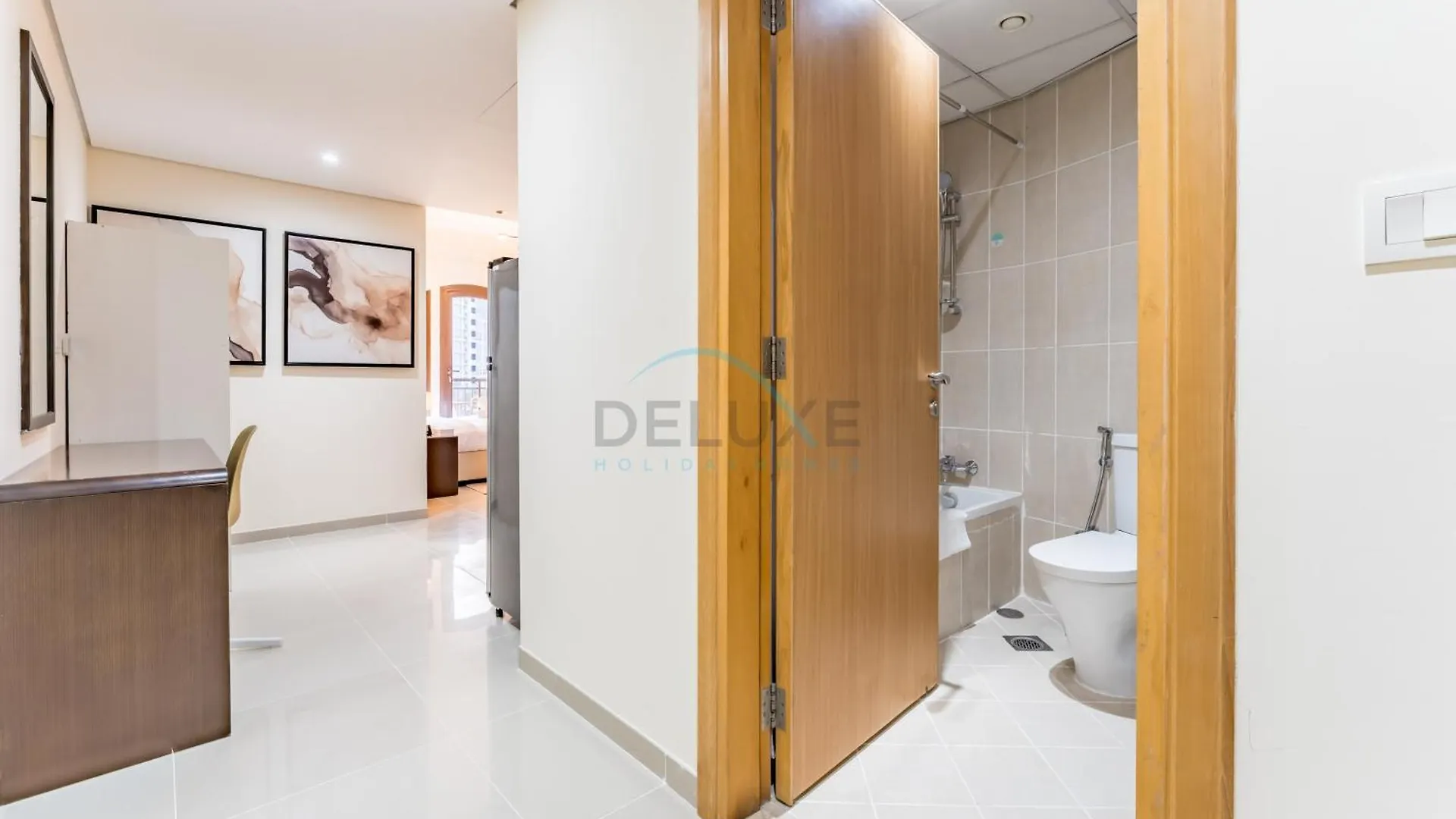 Apartmán Studio With Balcony & View, Walk To Miracle Garden, Short Drive To Moe, Lincoln Park B, Arjan By Deluxe Holiday Homes Dubaj Spojené arabské emiráty