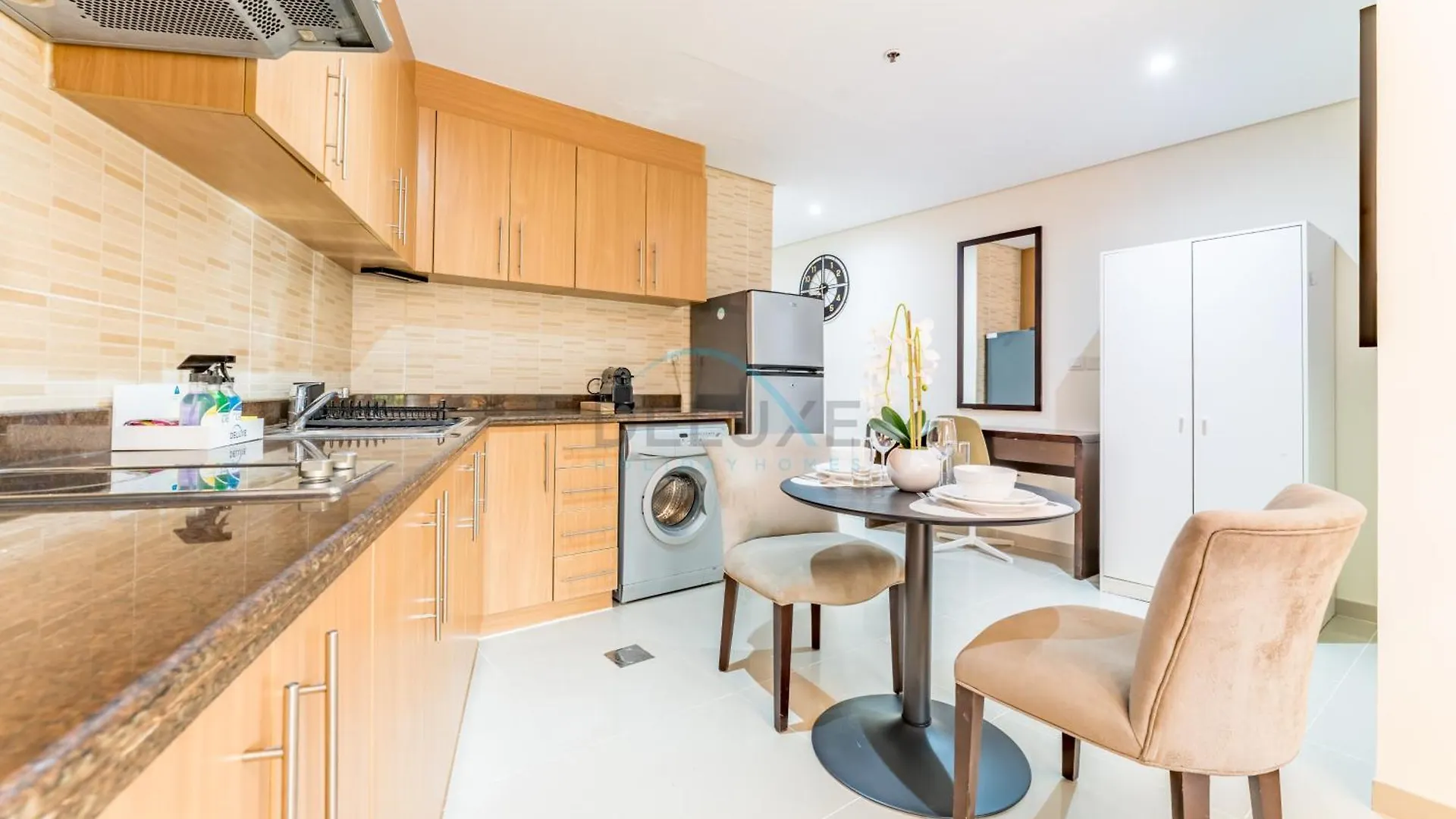 Apartmán Studio With Balcony & View, Walk To Miracle Garden, Short Drive To Moe, Lincoln Park B, Arjan By Deluxe Holiday Homes Dubaj