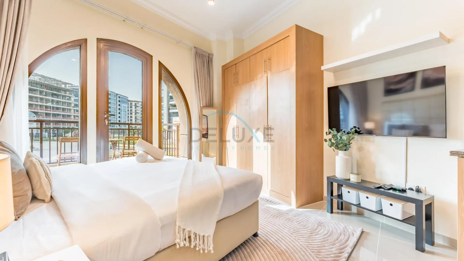 Apartment Studio With Balcony & View, Walk To Miracle Garden, Short Drive To Moe, Lincoln Park B, Arjan By Deluxe Holiday Homes Dubai